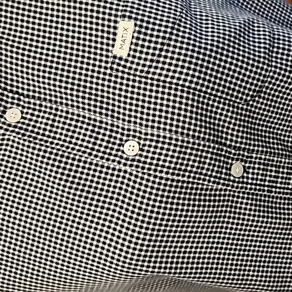 Black & White Button Down Shirt